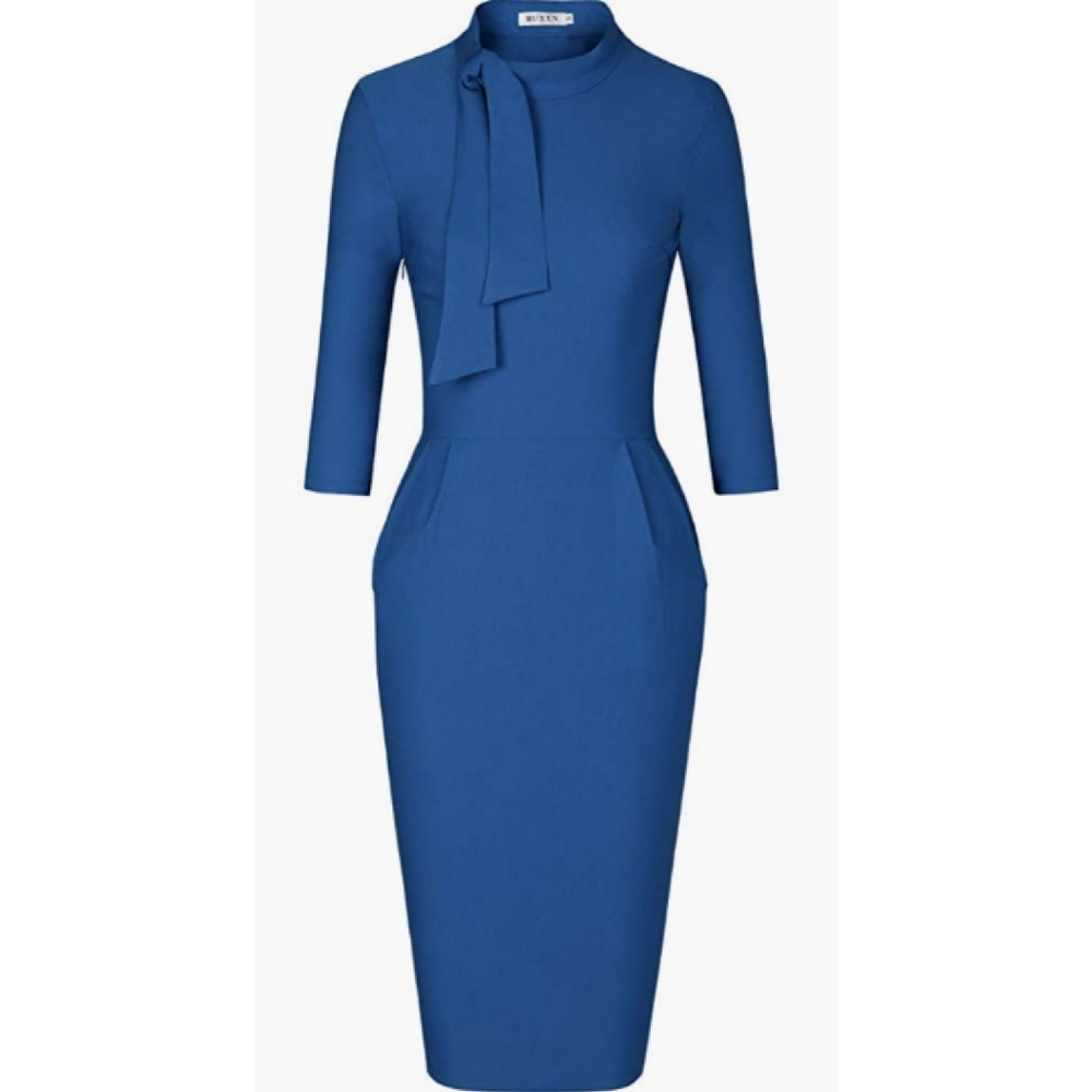 NWOT blue Muxxn dress, size medium